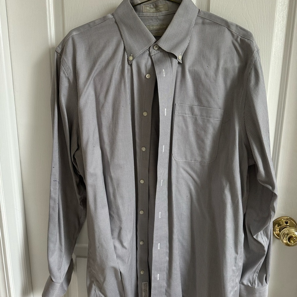 Nordstrom Gray Dress Shirt with Pointed Collar
